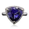 Image 3 : 14KT Two-Tone Gold 6.18ct Tanzanite and Diamond Ring