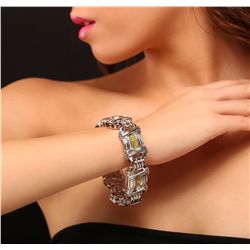 14KT White Gold 12.50ctw Diamond Bracelet