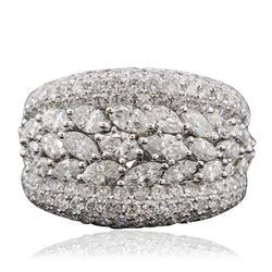 14KT White Gold 3.87ctw Diamond Ring