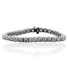 Image 3 : 14KT White Gold 7.60ctw Diamond Tennis  Bracelet