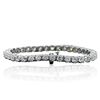 Image 4 : 14KT White Gold 7.60ctw Diamond Tennis  Bracelet