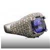 Image 4 : 14KT White Gold 6.47ct Tanzanite and Diamond Ring