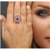 Image 1 : 14KT Rose Gold 2.39ct Tanzanite and Diamond Ring