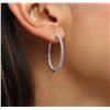 Image 1 : 14KT White Gold 1.93ctw Diamond Earrings