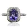 Image 1 : 14KT White Gold 2.03ct Tanzanite and Diamond Ring