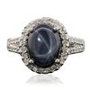 Image 2 : 14KT White Gold 7.87ct Sapphire and Diamond Ring