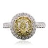 Image 3 : 18KT Two-Tone Gold 1.26ctw Diamond Engagement Ring