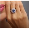 Image 2 : 14KT White Gold 2.17ct Tanzanite and Diamond Ring