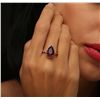 Image 1 : 14KT Rose Gold 4.60ct Ruby and Diamond Ring