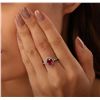 Image 1 : 14KT White Gold 2.07ct Ruby and Diamond Ring