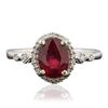 Image 3 : 14KT White Gold 2.07ct Ruby and Diamond Ring