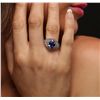 Image 1 : 14KT White Gold 3.38ct Tanzanite and Diamond Ring