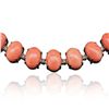 Image 3 : 14KT White Gold 81.27ctw Coral and Diamond Necklace