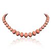 Image 4 : 14KT White Gold 81.27ctw Coral and Diamond Necklace