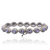 Image 4 : 14KT White Gold 10.40ctw Tanzanite and Diamond Bracelet