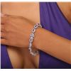 Image 5 : 14KT White Gold 10.40ctw Tanzanite and Diamond Bracelet