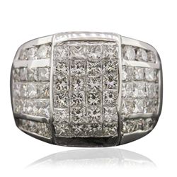 18KT White Gold 4.65ctw Diamond Ring