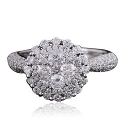 14KT White Gold 1.59ctw Brilliant Cut Diamond Ring