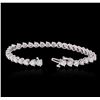 Image 8 : 14KT White Gold 7.60ctw Diamond Tennis  Bracelet