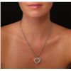 Image 2 : 14KT Two-Tone 2.38ctw Diamond Pendant With Chain