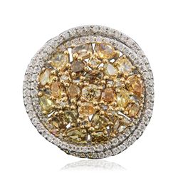 14KT  Two-Tone Gold 3.43ctw Diamond Ring