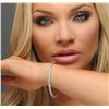 Image 2 : 14KT White Gold 2.65ctw Diamond Bangle Bracelet