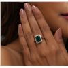 Image 1 : 14KT White Gold 3.50ct Emerald and Diamond Ring