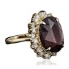 Image 4 : 14KT Yellow Gold 17.34ct Ruby and Diamond Ring