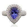 Image 3 : 14KT White Gold 2.75ct Tanzanite and Diamond Ring