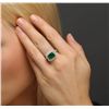 Image 4 : 14KT Yellow Gold 2.63ct Emerald and Diamond Ring