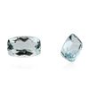 Image 1 : 4.52cts Cushion Cut Pair of Natural Cushion Cut Aquamarines