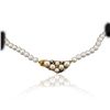 Image 3 : 18KT Yellow Gold 0.18ctw Diamond and  Pearl Necklace