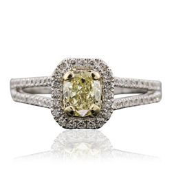 14KT Two-Tone Gold 1.12ctw Diamond Engagement Ring