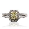 Image 1 : 14KT Two-Tone Gold 1.12ctw Diamond Engagement Ring