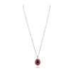 Image 4 : 14KT White Gold 19.89ct Ruby and Diamond Pendant With Chain