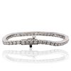 Image 4 : 14KT White Gold 4.64ctw Diamond Tennis  Bracelet