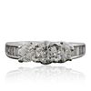 Image 1 : 14KT White Gold 1.67ctw Diamond Ring