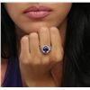 Image 2 : 14KT White Gold 2.88ct Tanzanite and Diamond Ring