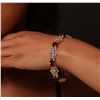 Image 2 : 14KT Yellow Gold 30.97ctw Ruby and Diamond Bracelet