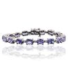 Image 3 : 14KT White Gold 13.26ctw Tanzanite and Diamond Bracelet