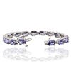 Image 6 : 14KT White Gold 13.26ctw Tanzanite and Diamond Bracelet