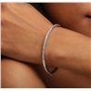 Image 2 : 14KT White Gold 1.60ctw Diamond Bangle  Bracelet