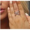 Image 2 : 18KT Rose Gold 0.90ctw Diamond Ring