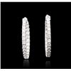 Image 3 : 14KT White Gold 4.18ctw Diamond Earrings