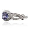 Image 2 : 18KT White Gold 1.19ct Tanzanite and Diamond Ring