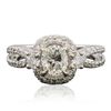 Image 3 : 18KT White Gold EGL Certified 1.71ctw Diamond Ring