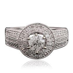 14KT White Gold 1.51ctw Diamond Ring