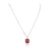 Image 4 : 14KT White Gold 11.63ct Ruby and Diamond Pendant and Chain