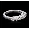 Image 4 : 14KT White Gold 0.69ctw Diamond Ring