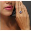 Image 2 : 14KT White Gold 2.25ct Tanzanite and Diamond Ring